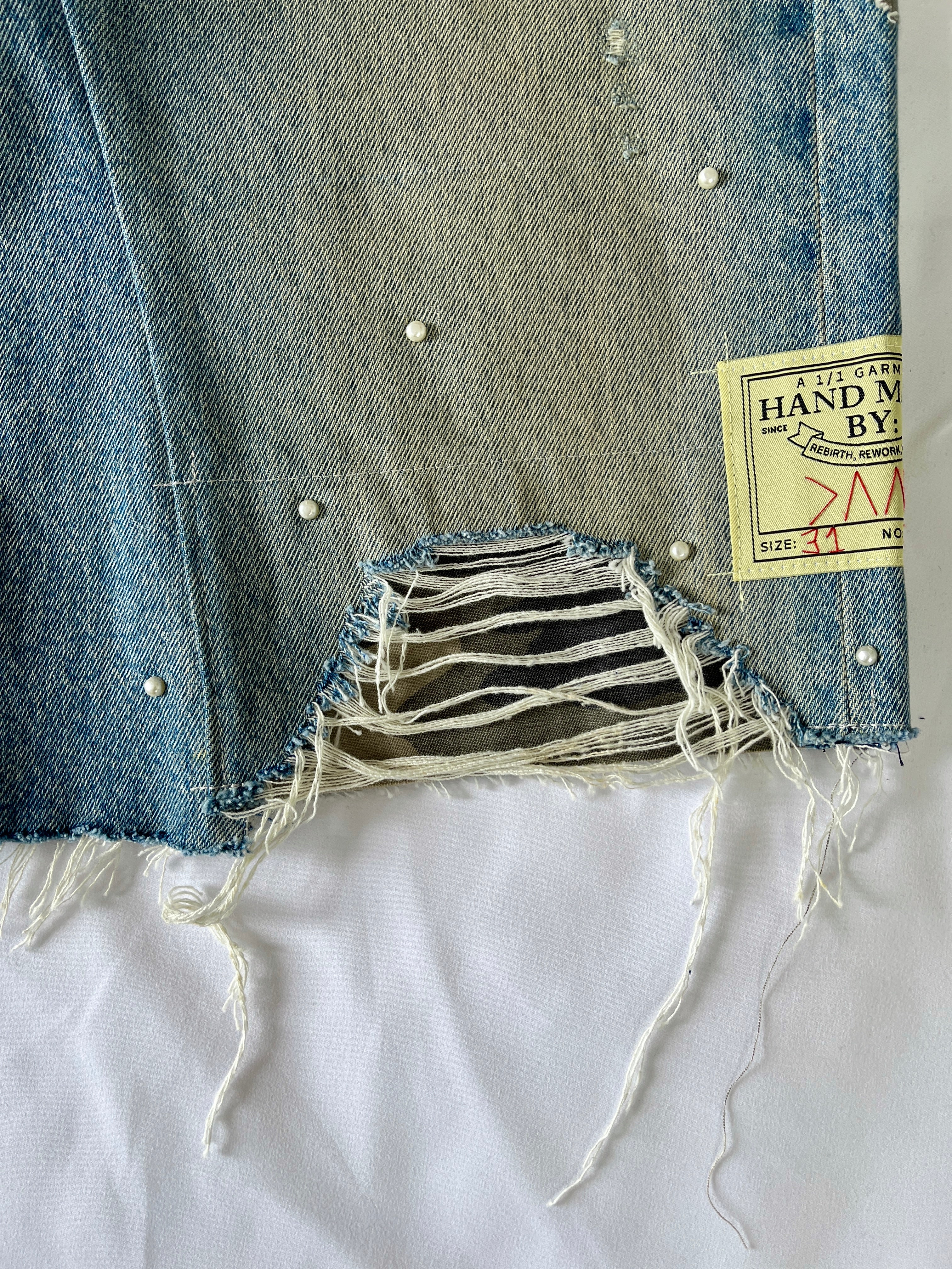 #34 Pearl Patchwork Denim