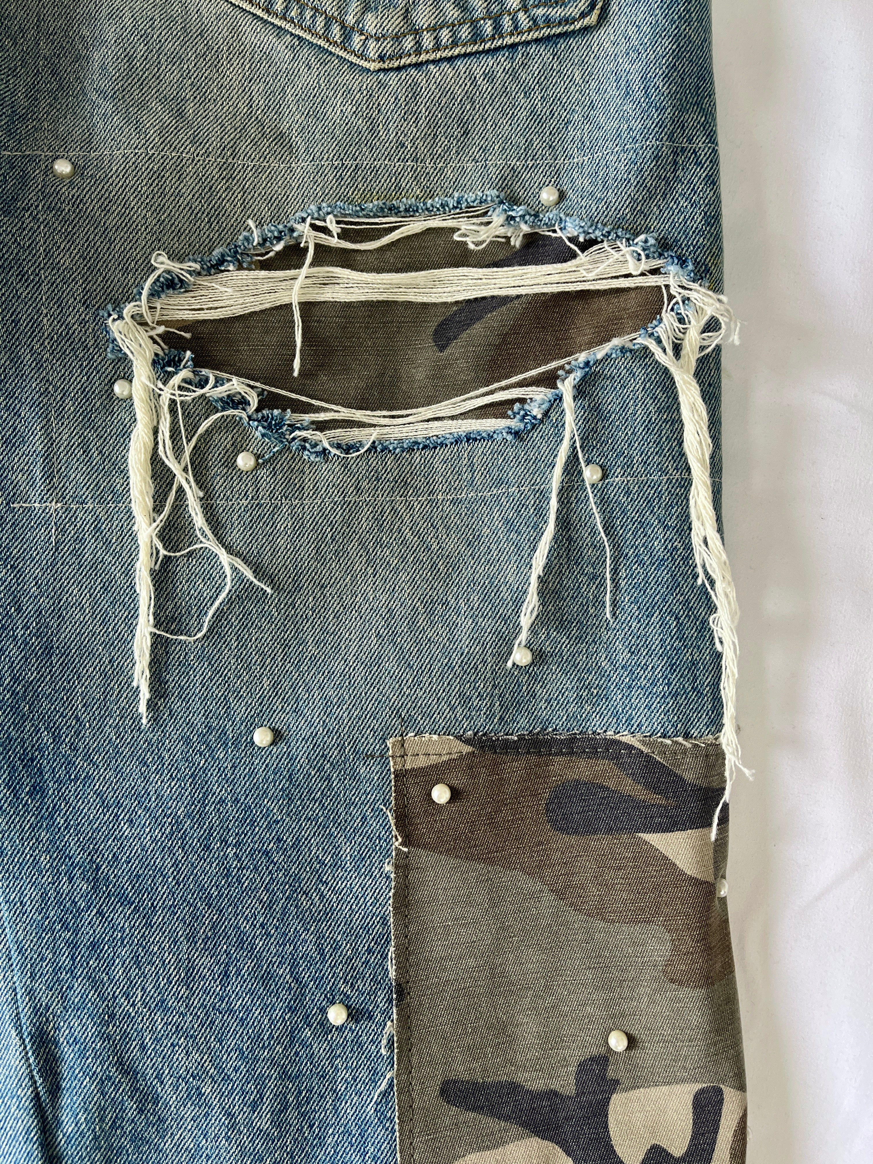 #34 Pearl Patchwork Denim