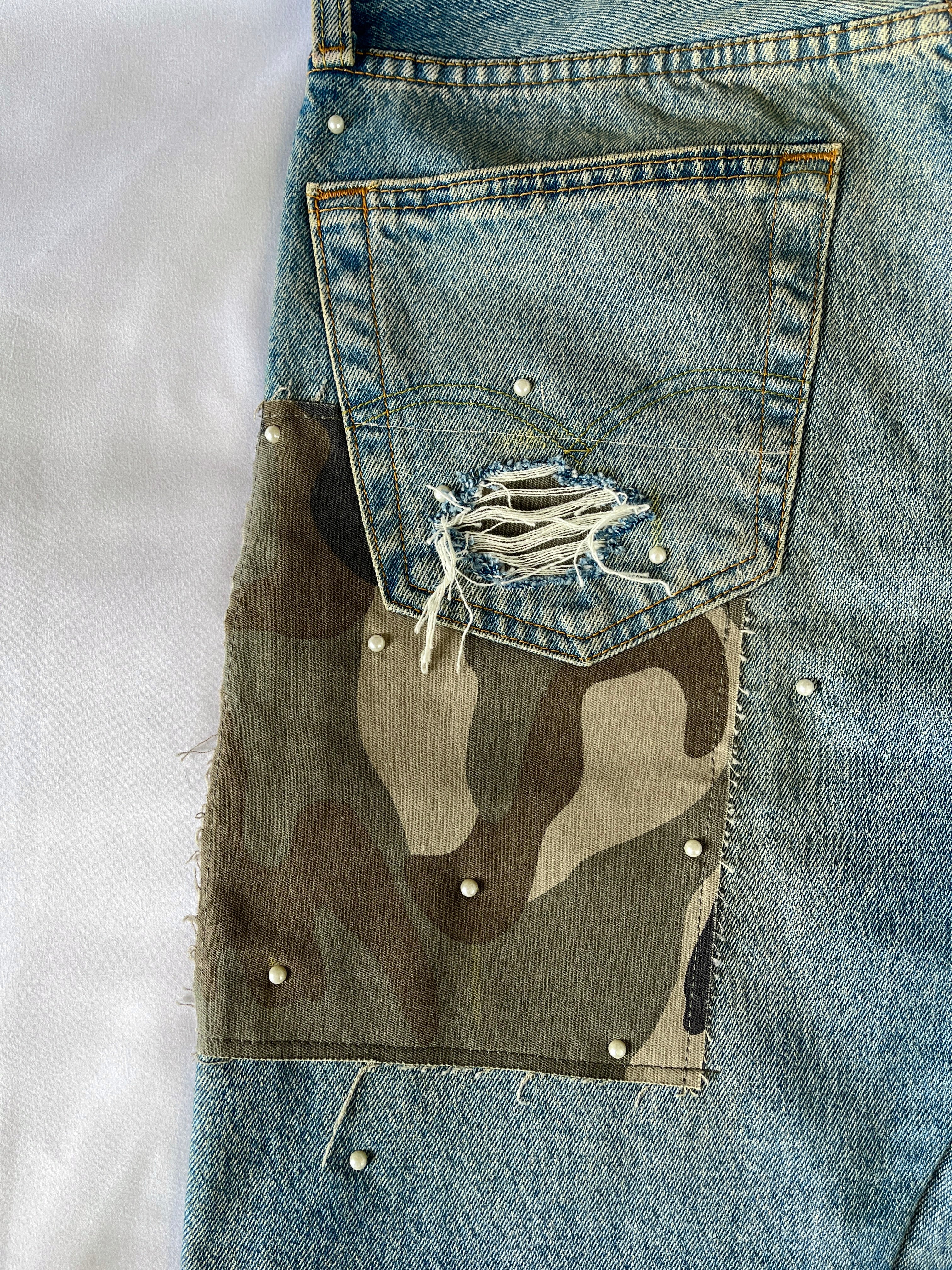 #34 Pearl Patchwork Denim