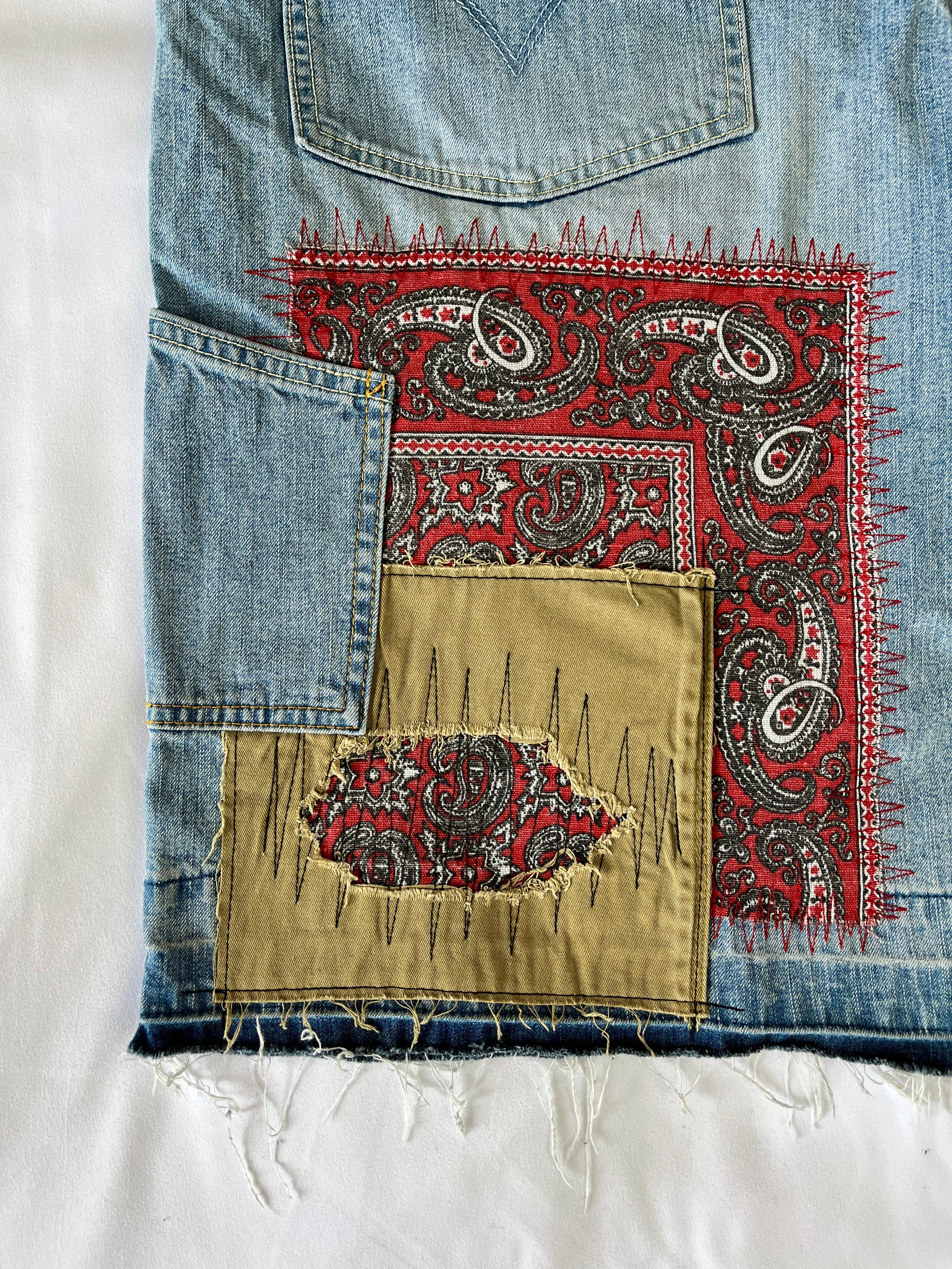 #39 Bandana Patchwork Denim