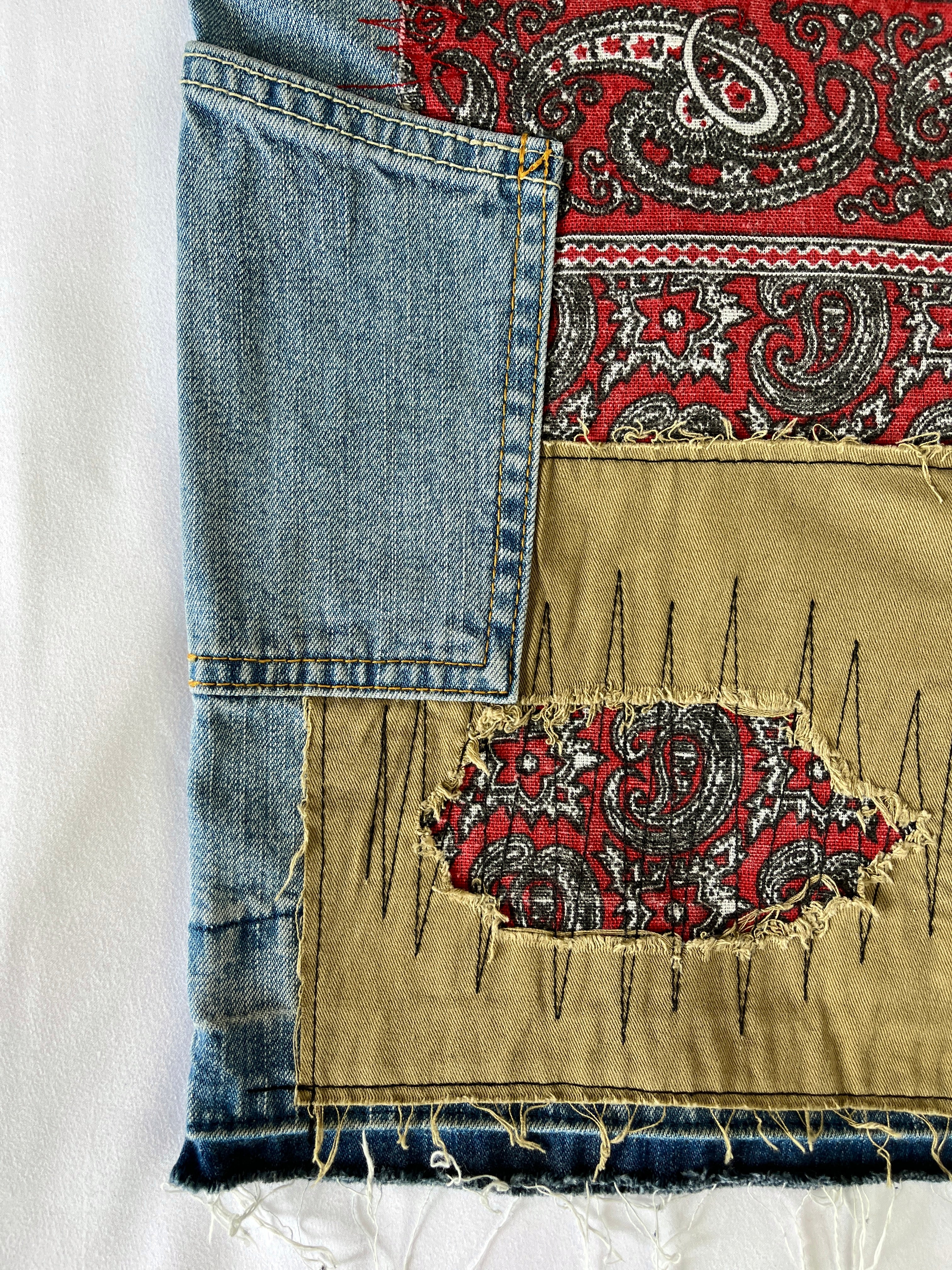 #39 Bandana Patchwork Denim