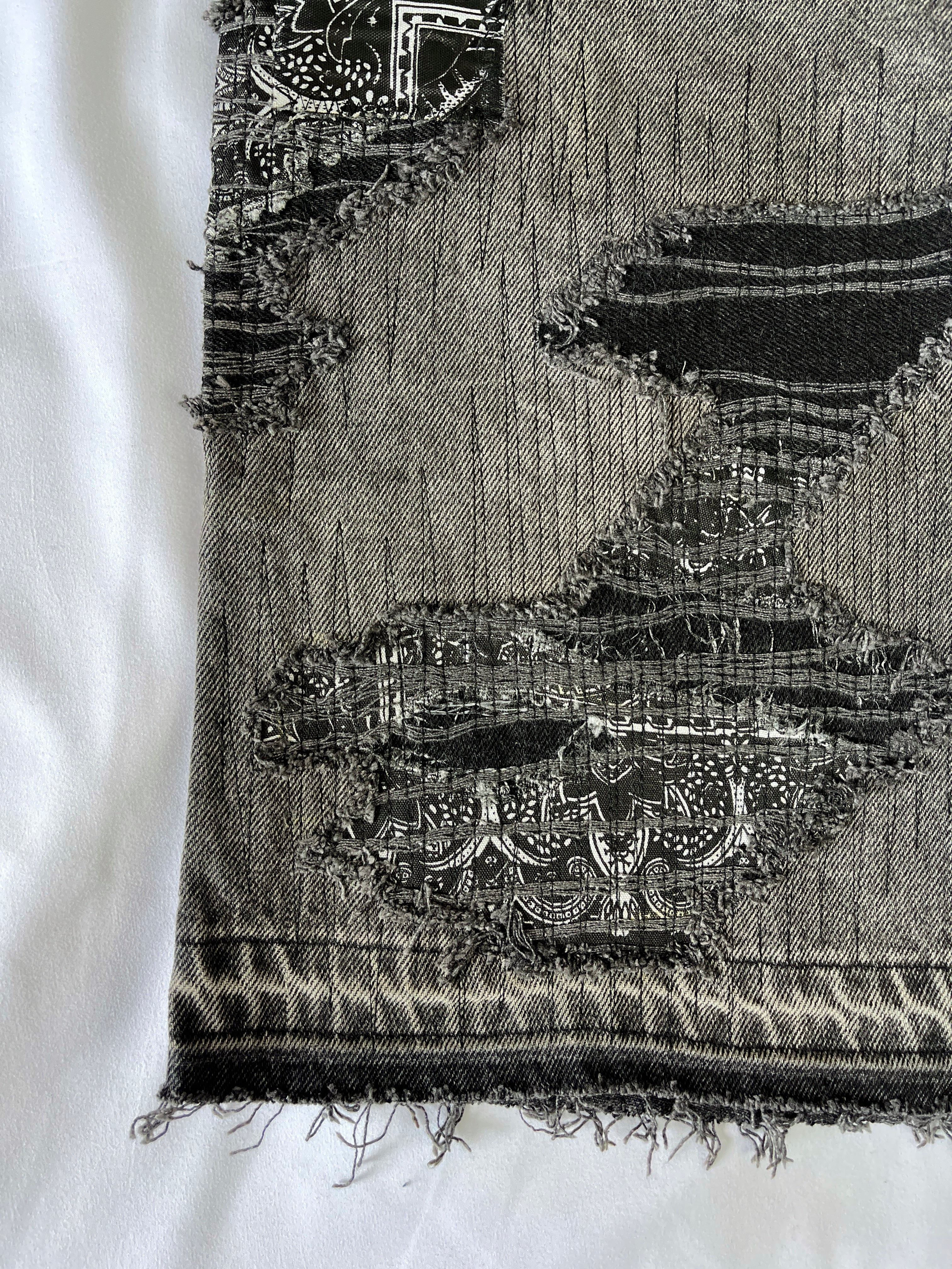 #41 Distressed Patchwork Denim