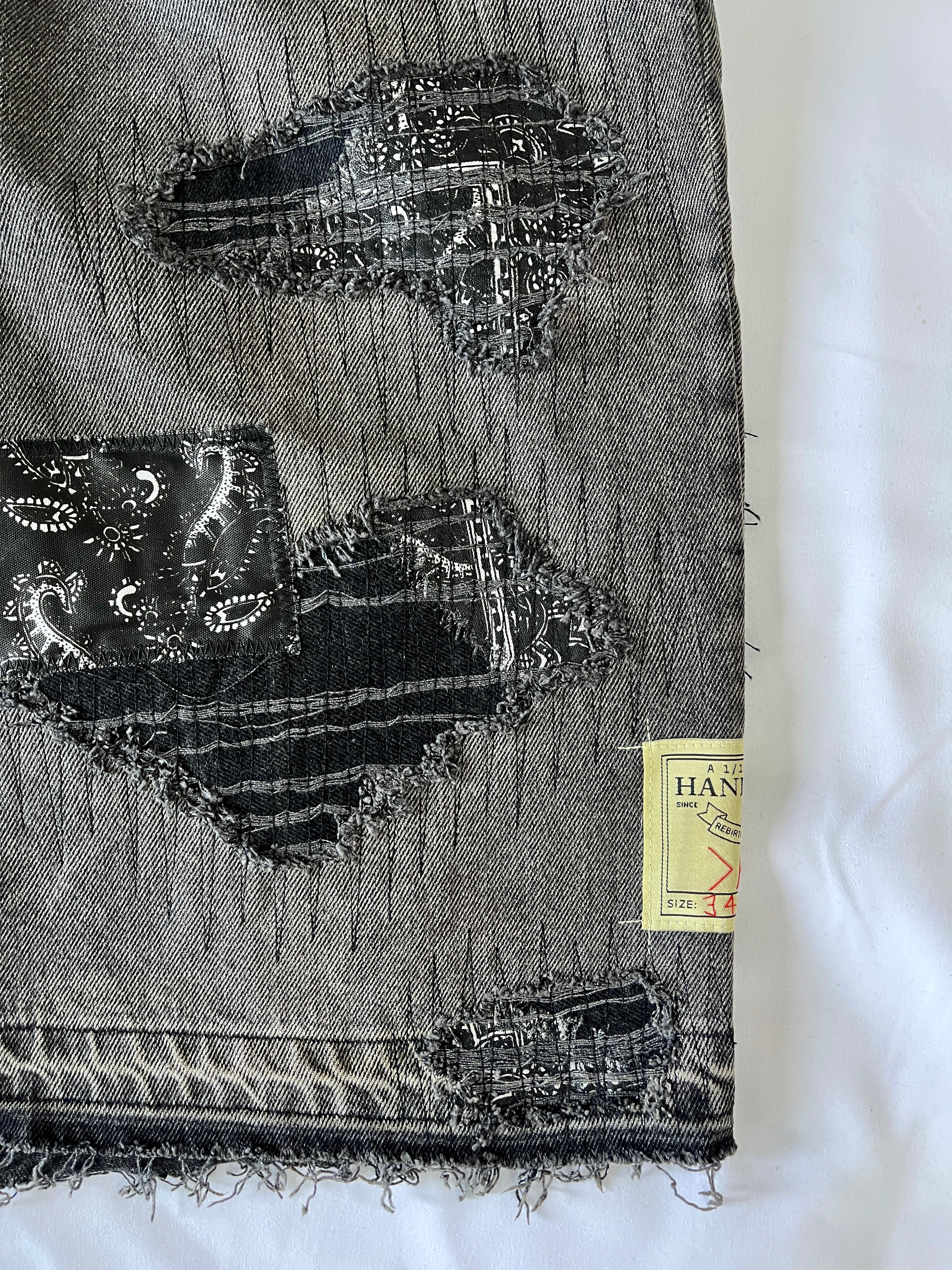 #41 Distressed Patchwork Denim