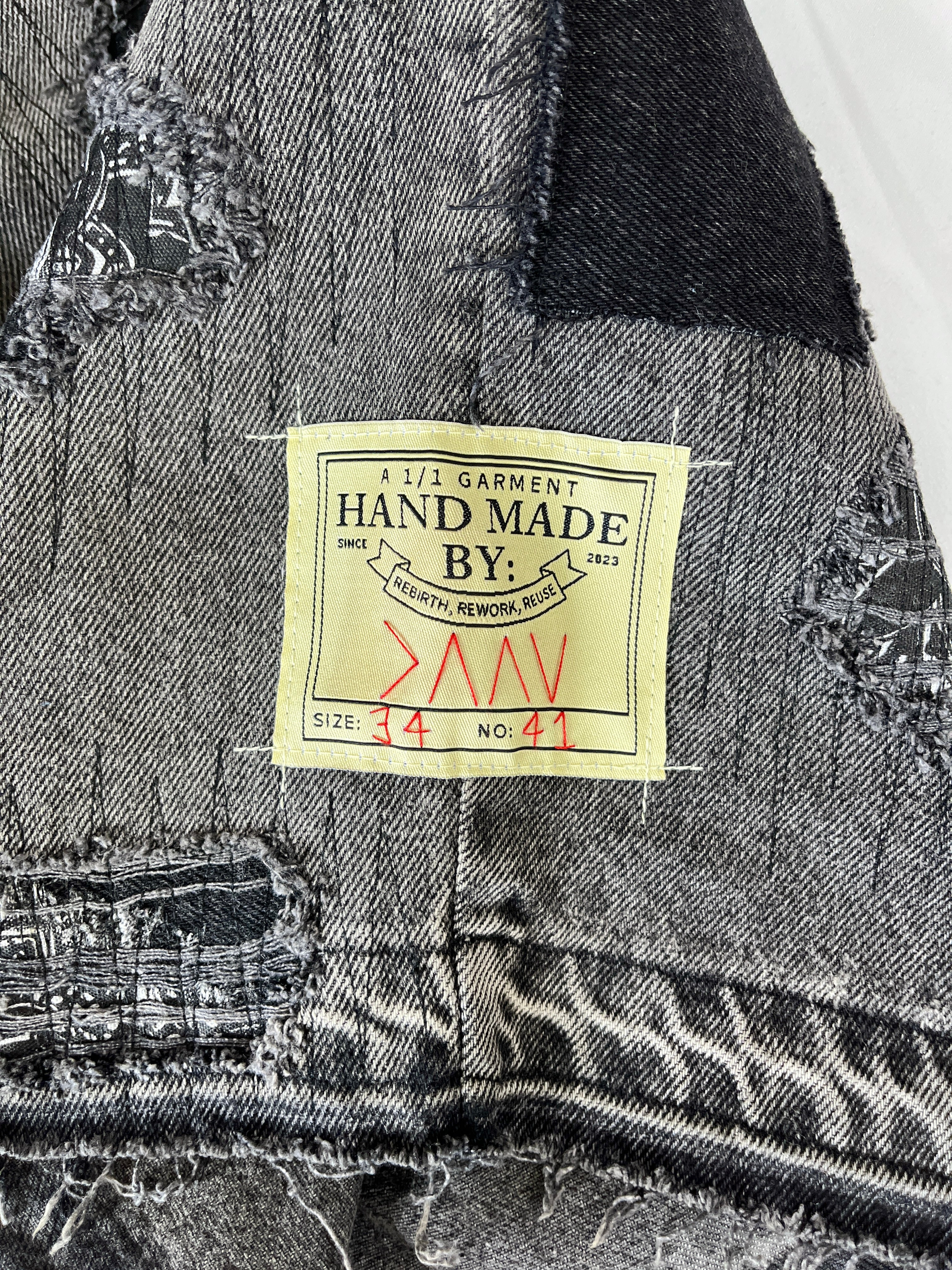 #41 Distressed Patchwork Denim