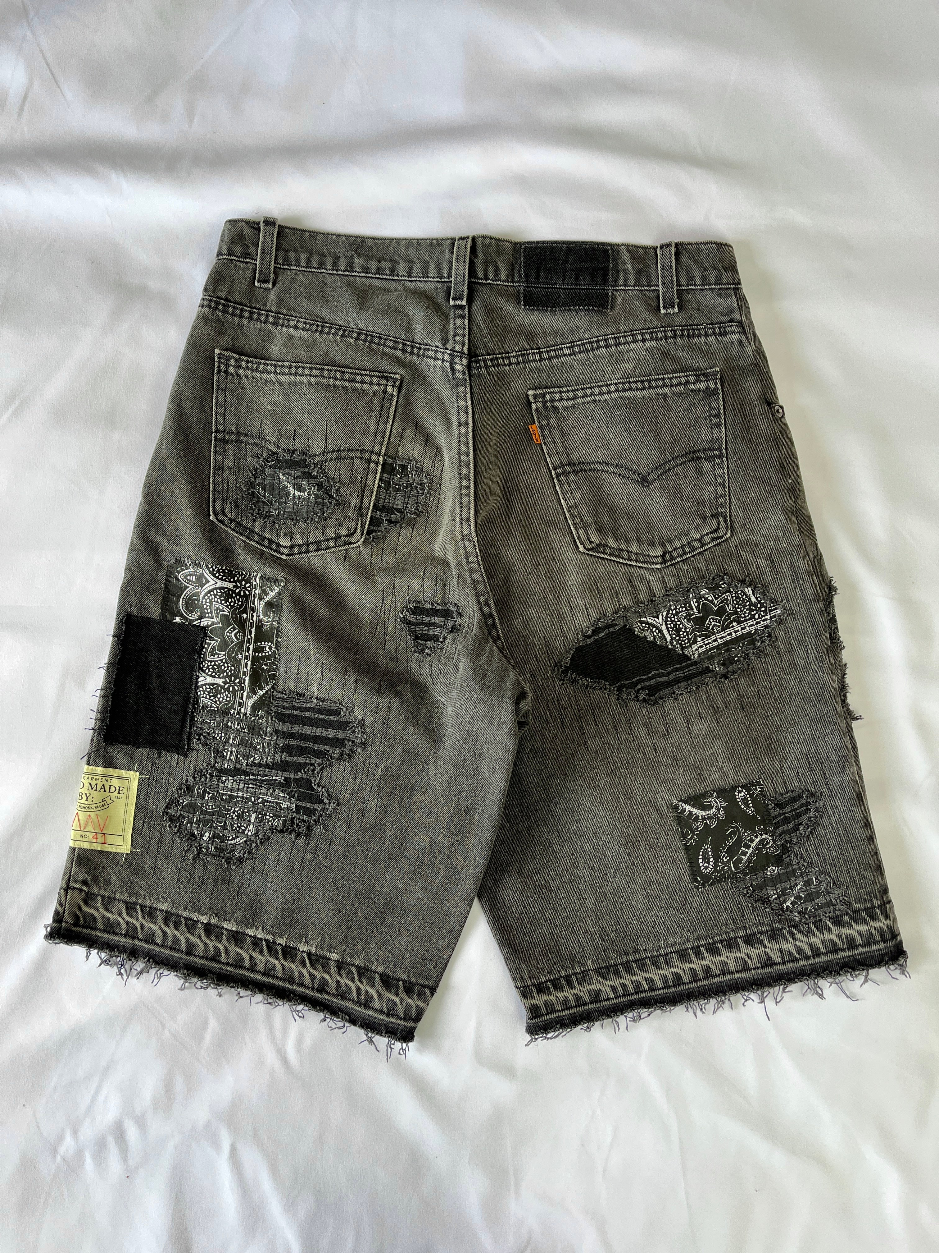 #41 Distressed Patchwork Denim
