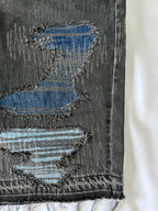 #37 Distressed 3 Tone Denim