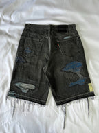 #37 Distressed 3 Tone Denim