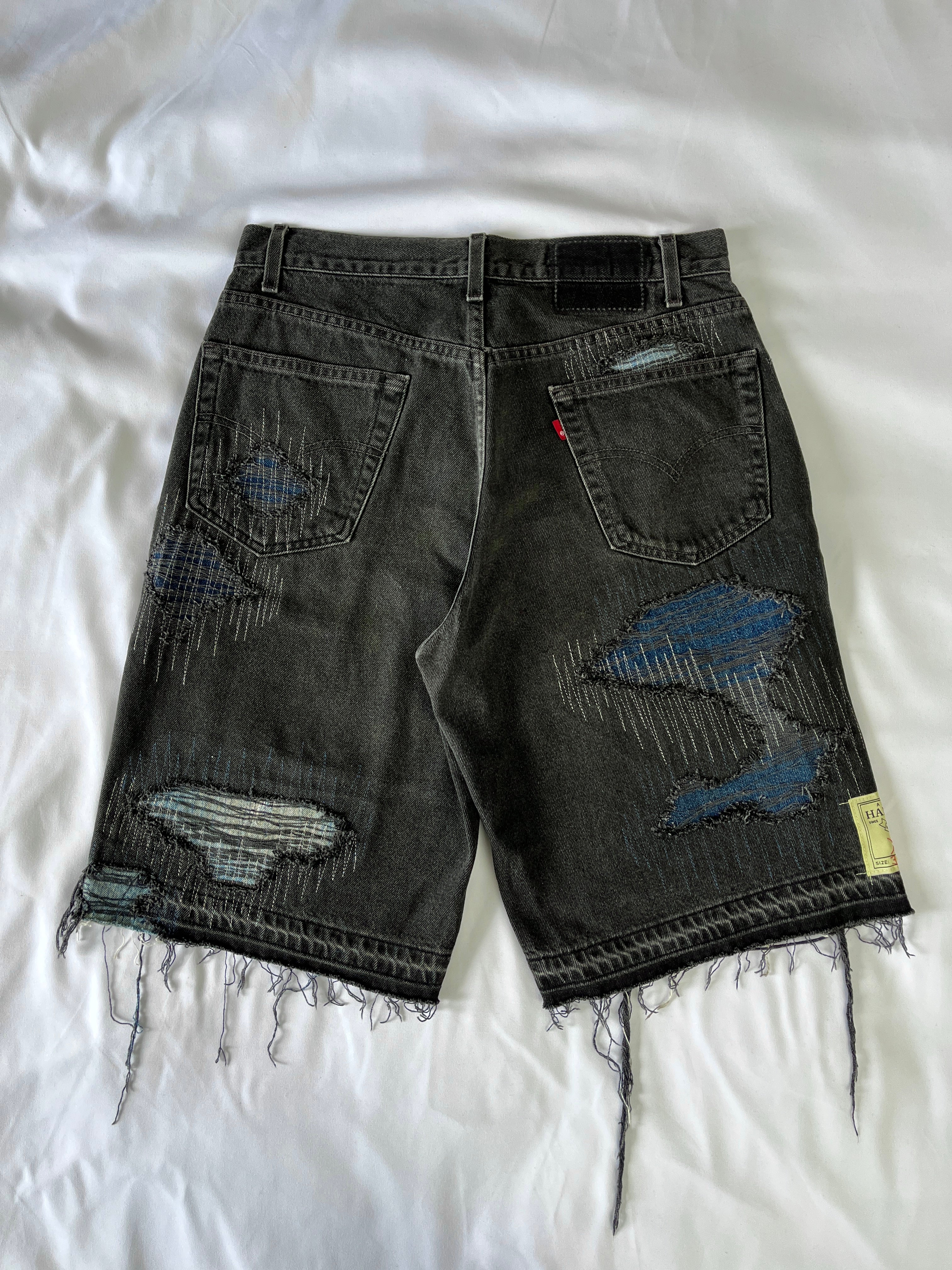 #37 Distressed 3 Tone Denim