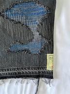 #37 Distressed 3 Tone Denim