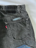 #37 Distressed 3 Tone Denim