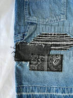 #40 Distressed Patchwork Denim