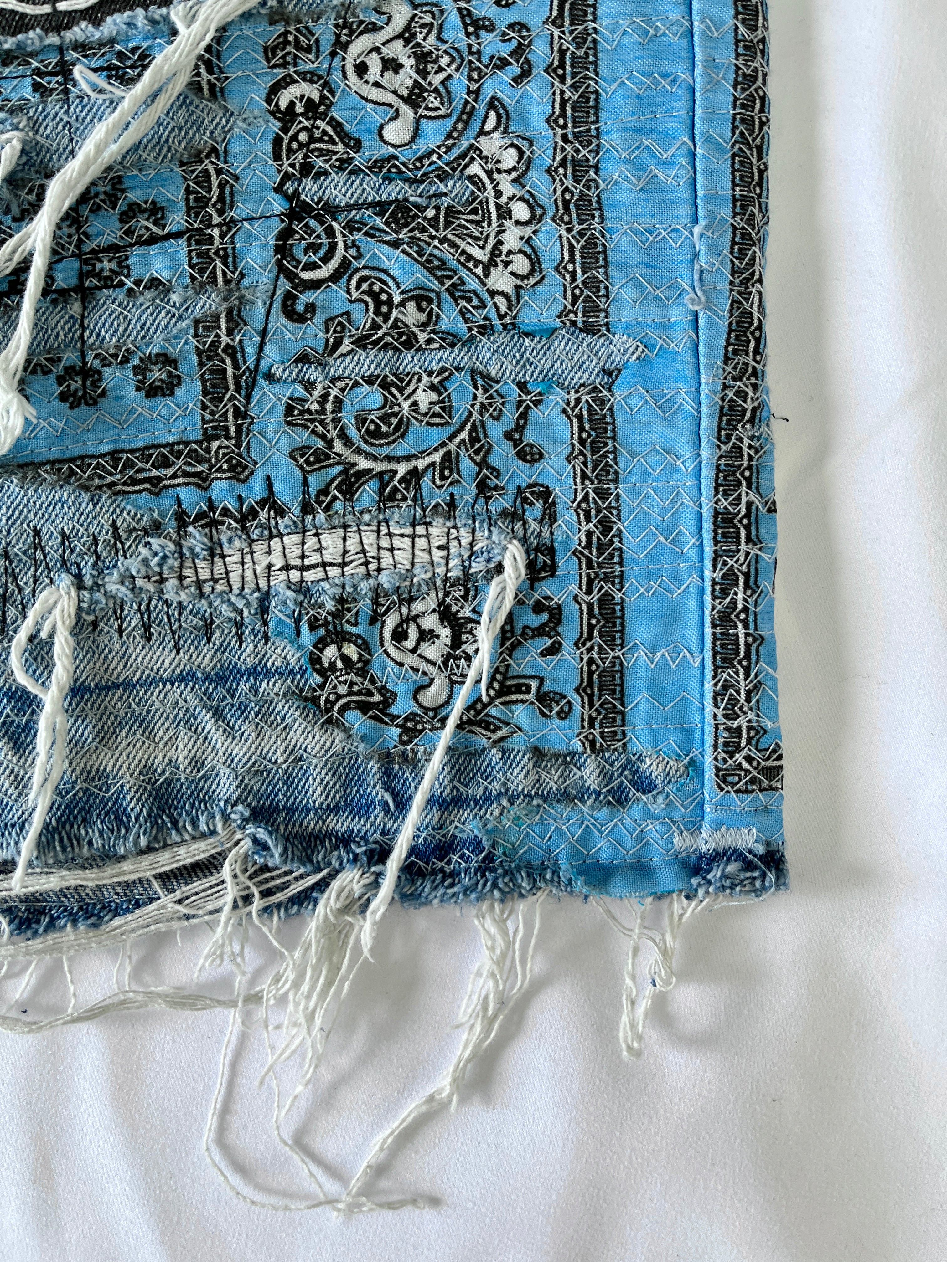 #33 Distressed Bandana Denim