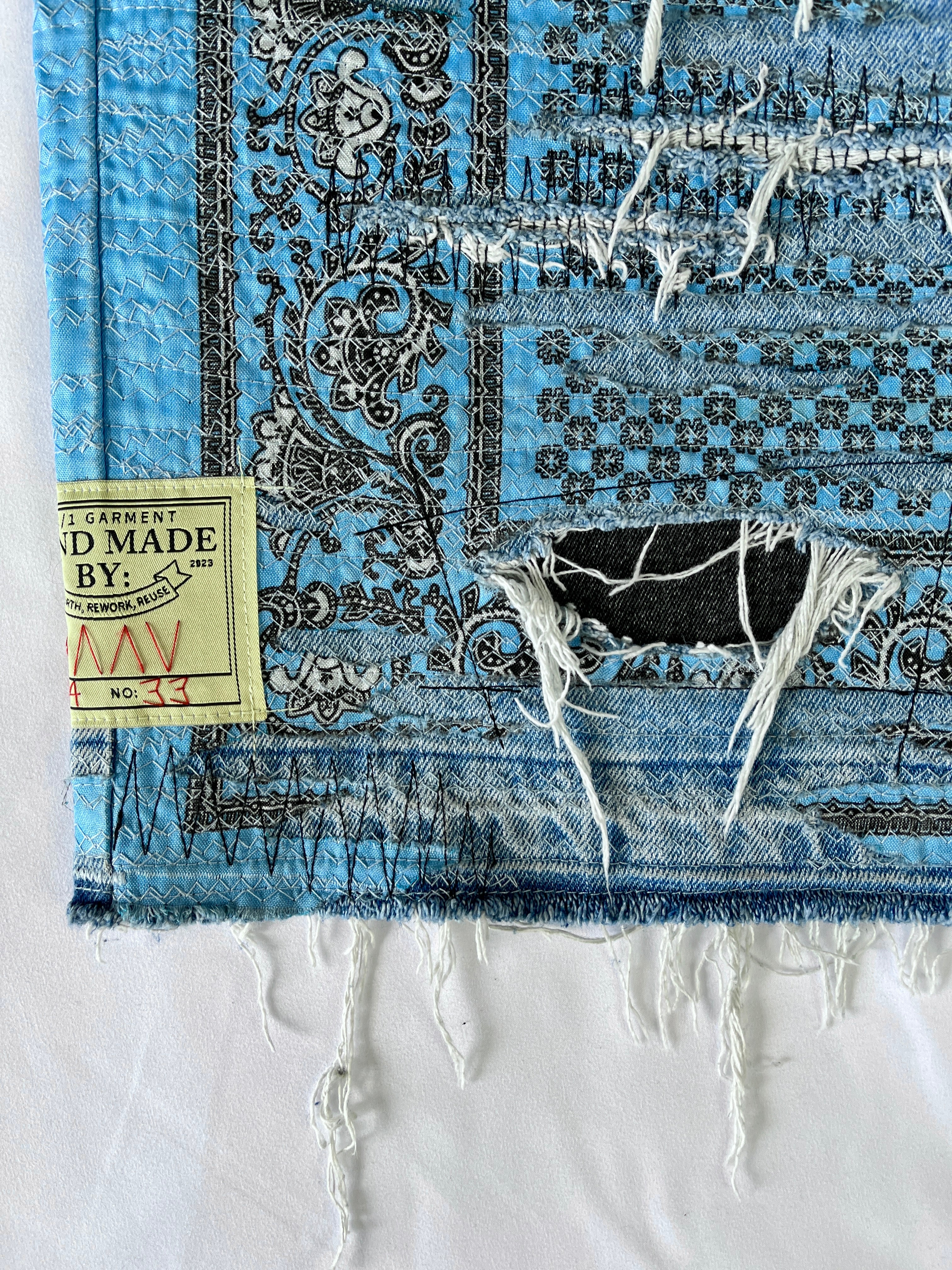 #33 Distressed Bandana Denim