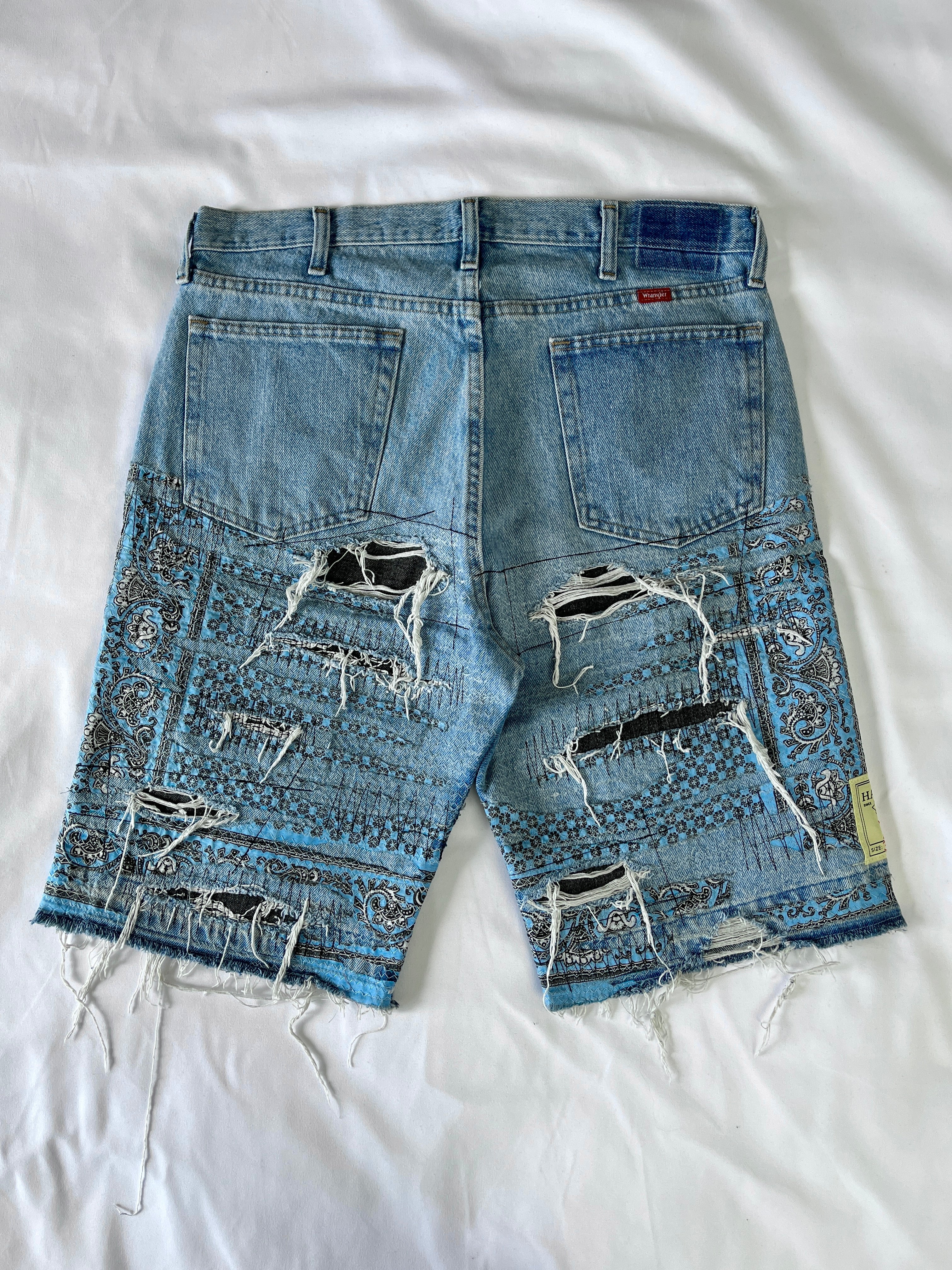 #33 Distressed Bandana Denim