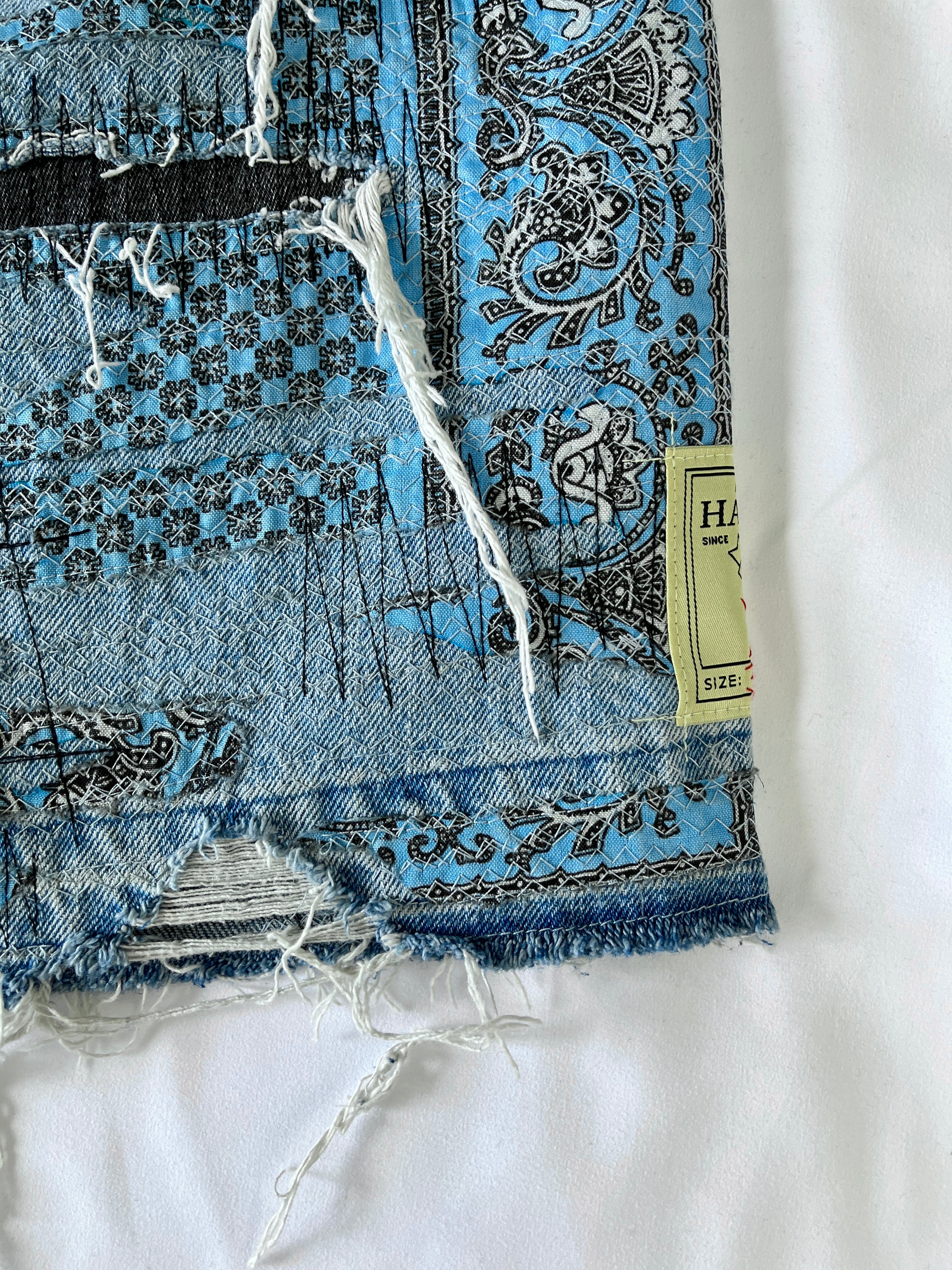 #33 Distressed Bandana Denim