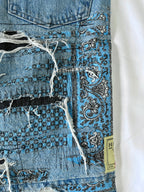#33 Distressed Bandana Denim