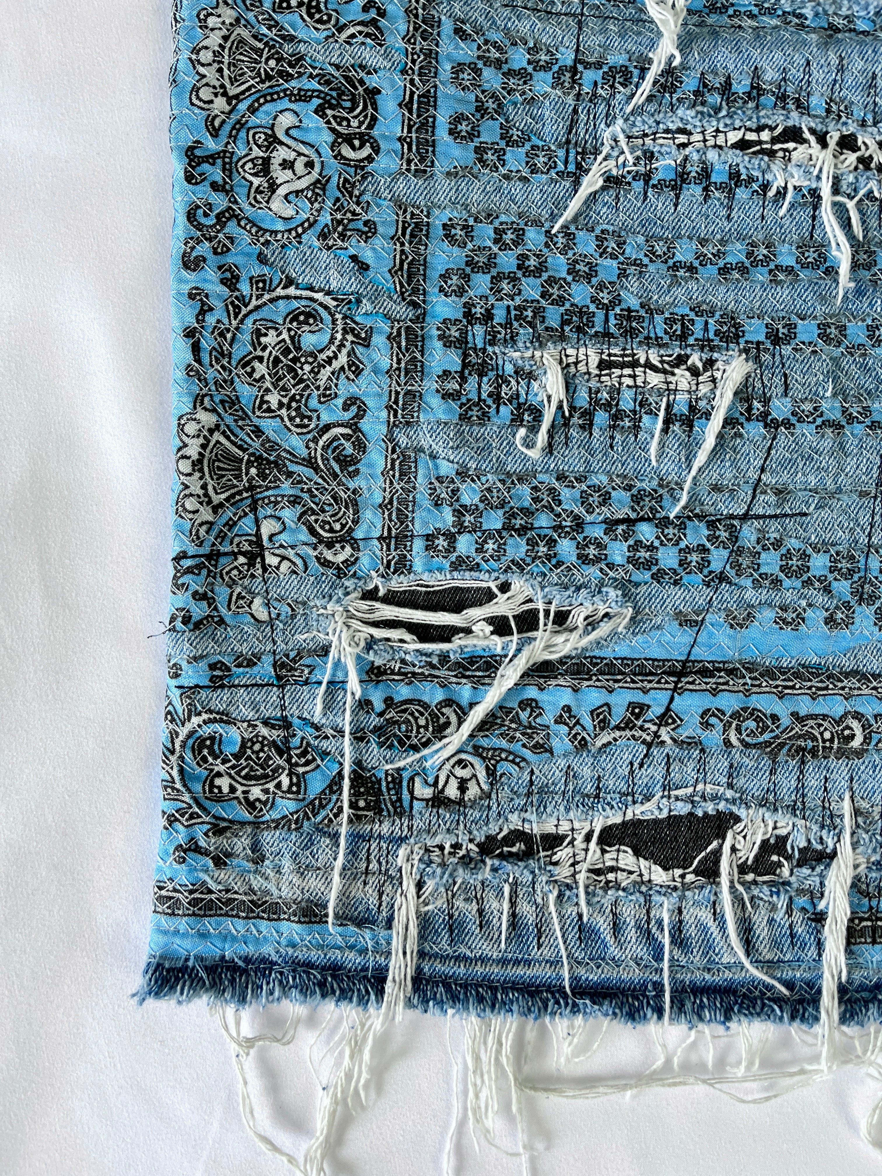 #33 Distressed Bandana Denim