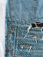 #33 Distressed Bandana Denim