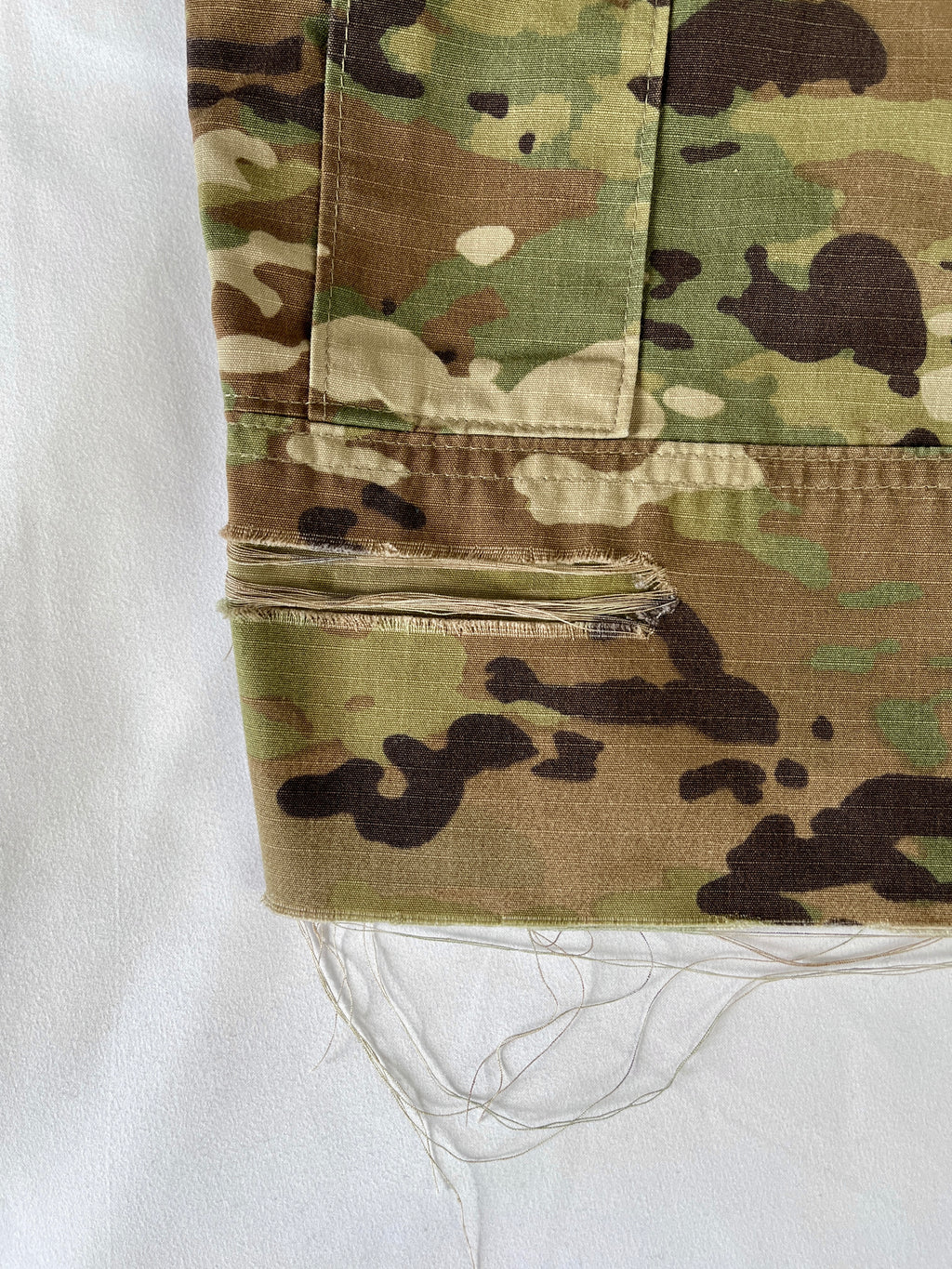 Distressed Camo Cargo