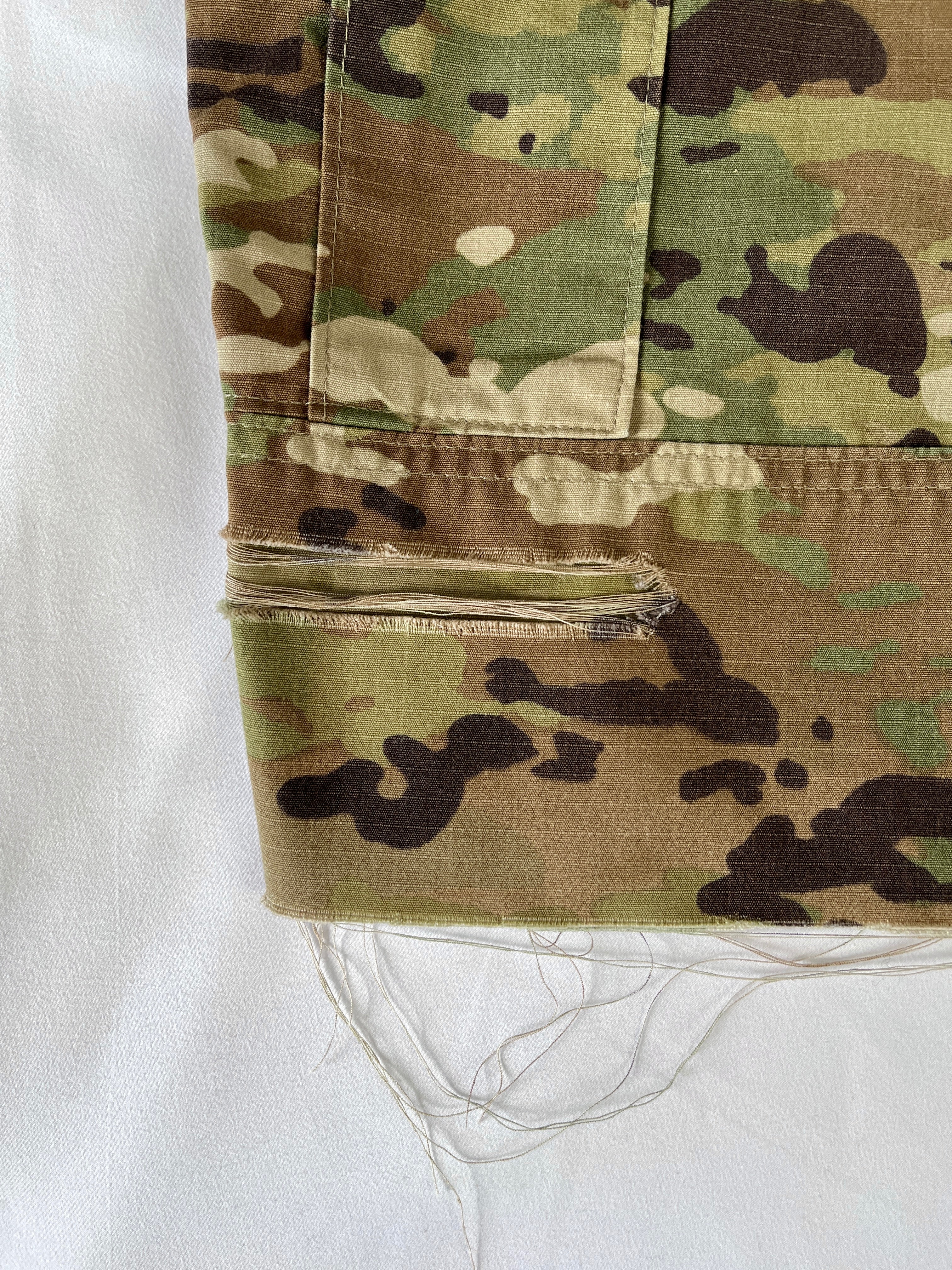 #47 Distressed Camo Cargo