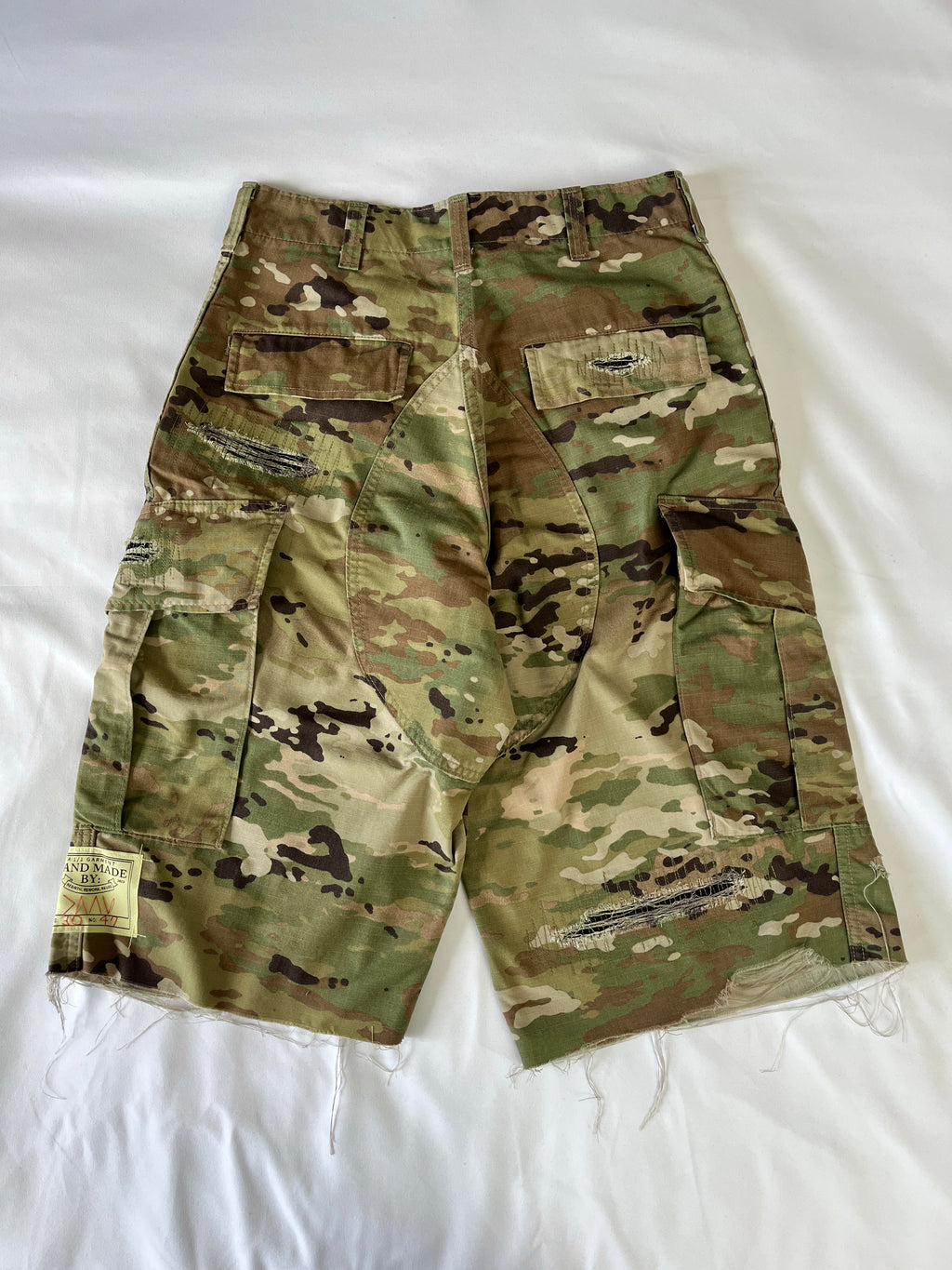 Distressed Camo Cargo